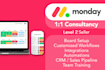 setup and customize monday for your company to make project management and CRM