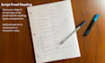 proof read your script