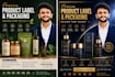 design print ready premium product label and packaging