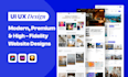 do figma website design or web UI UX mockup in figma