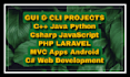 script python java cpp database projects and bots with gui
