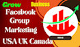do facebook group marketing usa uk worldwide