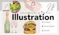 create unique style hand drawn illustration
