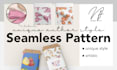 create a unique style hand drawn seamless pattern
