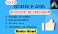 setup reactive google ads account suspension issue is fixed