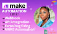 fix make com automation made com error api integration zapier error n8n expert