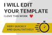 edit any after effects template, create a custom animation