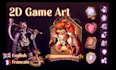 create 2d game art characters creatures environment icons