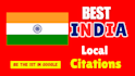 build top india local citations listing for local SEO