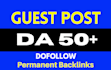 write and publish guest postings on da or DR 80