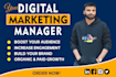 be your social media manager , grow your instagram and facebook