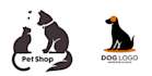 create dog design logo