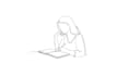 draw line art animated