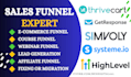 design redesign fix sales funnel on gohighlevel systeme io getresponse simvoly