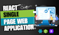 create react single page web application