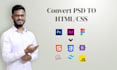 convert your PSD file to a responsive webpage