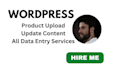 do wordpress product listing, add products, variations and update content