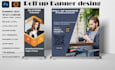 design roll up banner, retractable banner, pull up or trade show  banner design