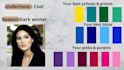 do a seasonal color analysis, create a personal color palette and makeup palette