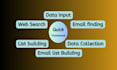 work email finding list building web search data input excel sheet