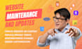 do website maintenance, website update and support for you