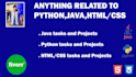 help you with your programming tasks python java and html