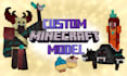 create a 3d model for minecraft in blockbench with animations