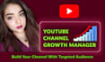 be your youtube channel growth manager
