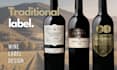 create a professional wine label design print ready