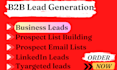 do b2b lead generation prospect email lists linkedin leads