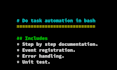 do task automation in bash