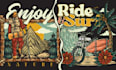 do vintage outdoor illustration for graphic t shirt design