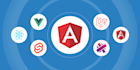 create web apps using angular backend, angular frontend, react using vs code