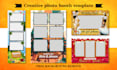 photo booth template, strip, 360 overlay design within 4 hours