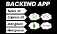 develop backend using nodejs and mongodb