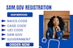 register you on sam gov, get uei, cage code, naics code, government contract