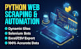 do web automation, web scraping, and python bots