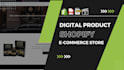 build digital product shopify site, ecommerce site, ebook website