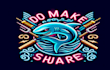 do make neon shark buel logo design