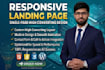 create high converting responsive landing pages using html CSS and javascript