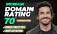 increase ahref domain rating dr, ahref url rating ur, moz domain authority da