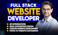 develop ai website, ai web app, ai saas, or ai software as full stack developer