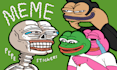 create funny and goofy meme coin art