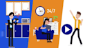 create 2d animated explainer video and character animation