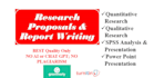 do research proposal, report, quantitative and qualitative research methodology