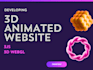 create 3d landing page with react threejs and r3f,3d webflow animation