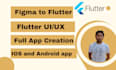 design flutters apps, flutter UI designs, figma to flutter