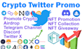 do twitter crypto promotion ico, airdrop, nft giveaways