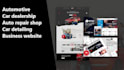 design auto repair, detailing, car washing dealer website in wix or wordpress