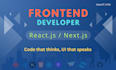 developer frontend in reactjs and nextjs
